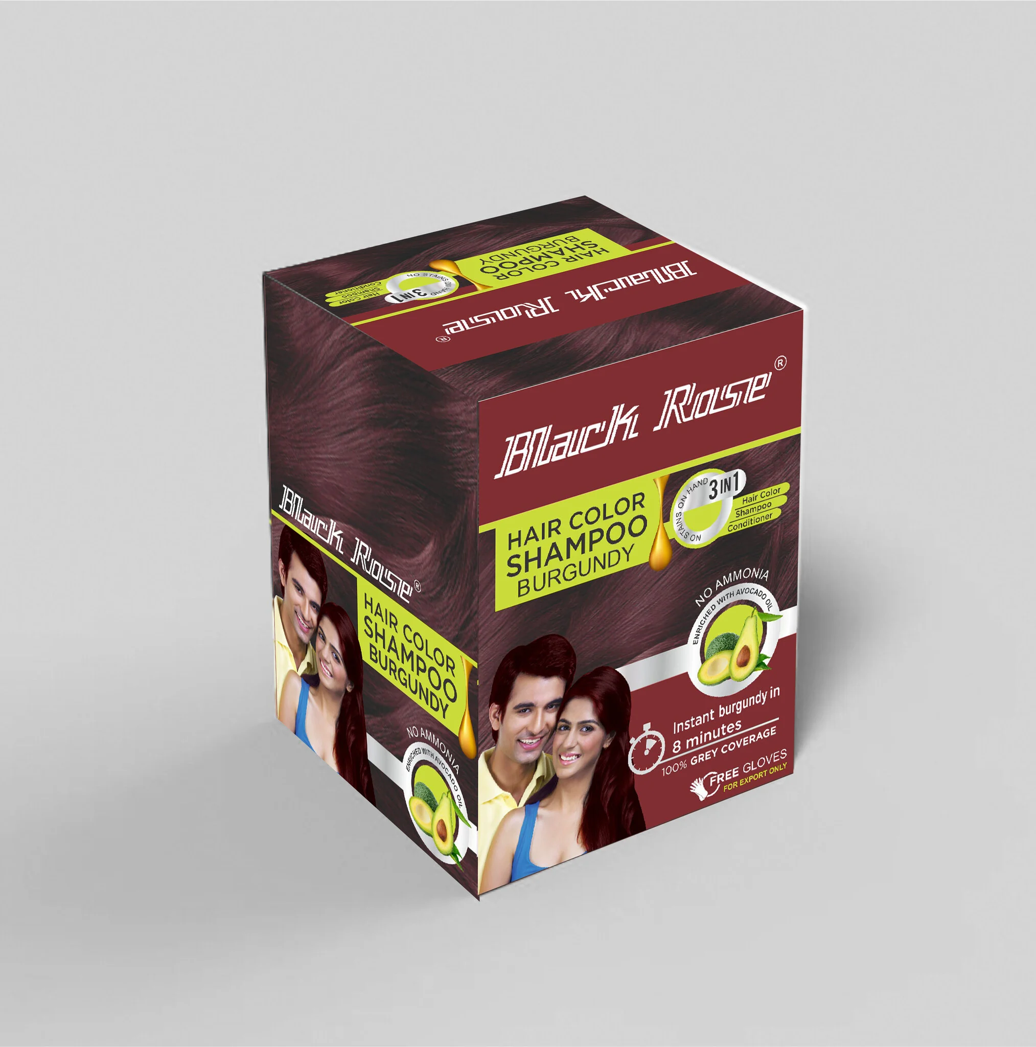 Henna Hair Colour Shampoo 15gm Burgundy colour